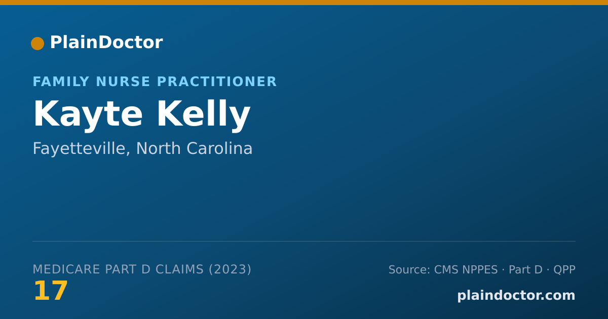 Shareable card for Kayte Kelly - Family Nurse Practitioner, Fayetteville, NC