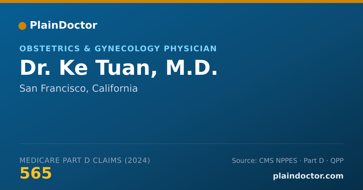Shareable card for Ke Tuan, M.D. - Obstetrics & Gynecology Physician, San Francisco, CA
