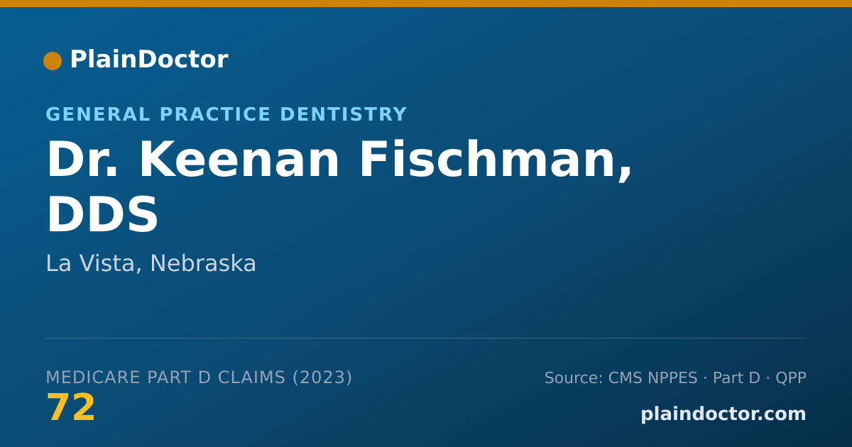 Shareable card for Keenan Fischman, DDS - General Practice Dentistry, La Vista, NE