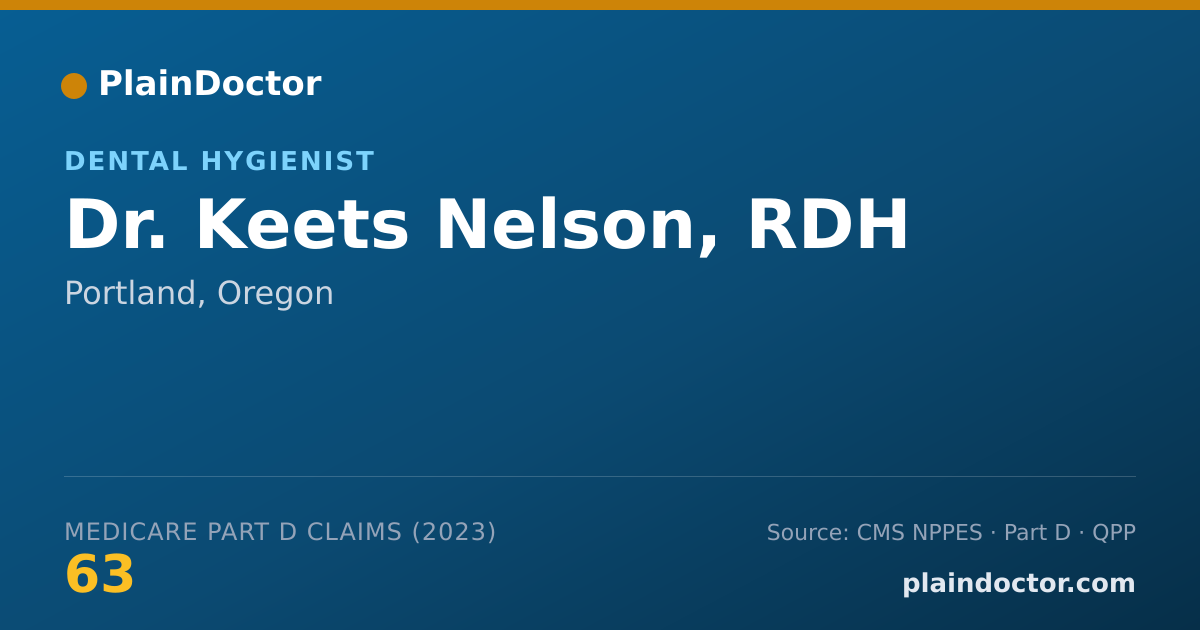 Shareable card for Keets Nelson, RDH - Dental Hygienist, Portland, OR