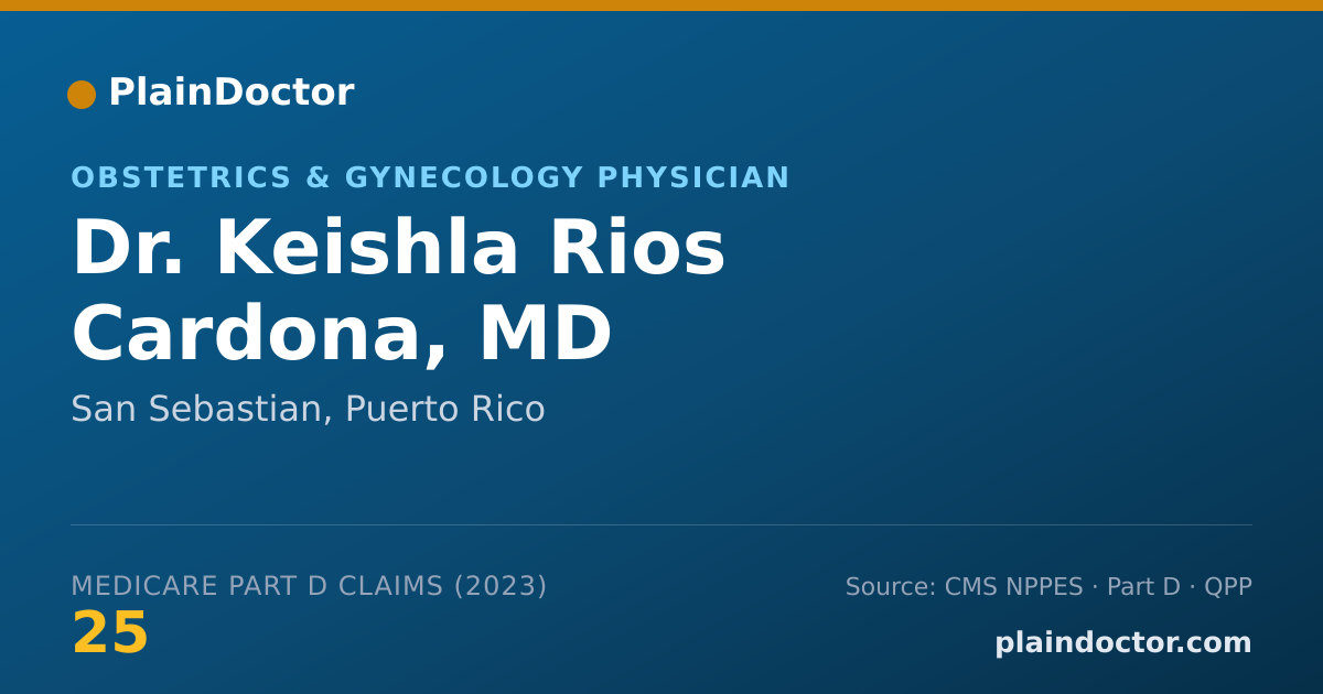 Shareable card for Keishla Rios Cardona, MD - Obstetrics & Gynecology Physician, San Sebastian, PR
