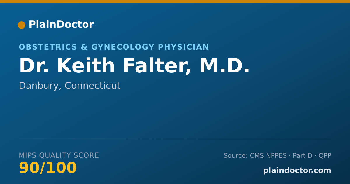 Shareable card for Keith Falter, M.D. - Obstetrics & Gynecology Physician, Danbury, CT