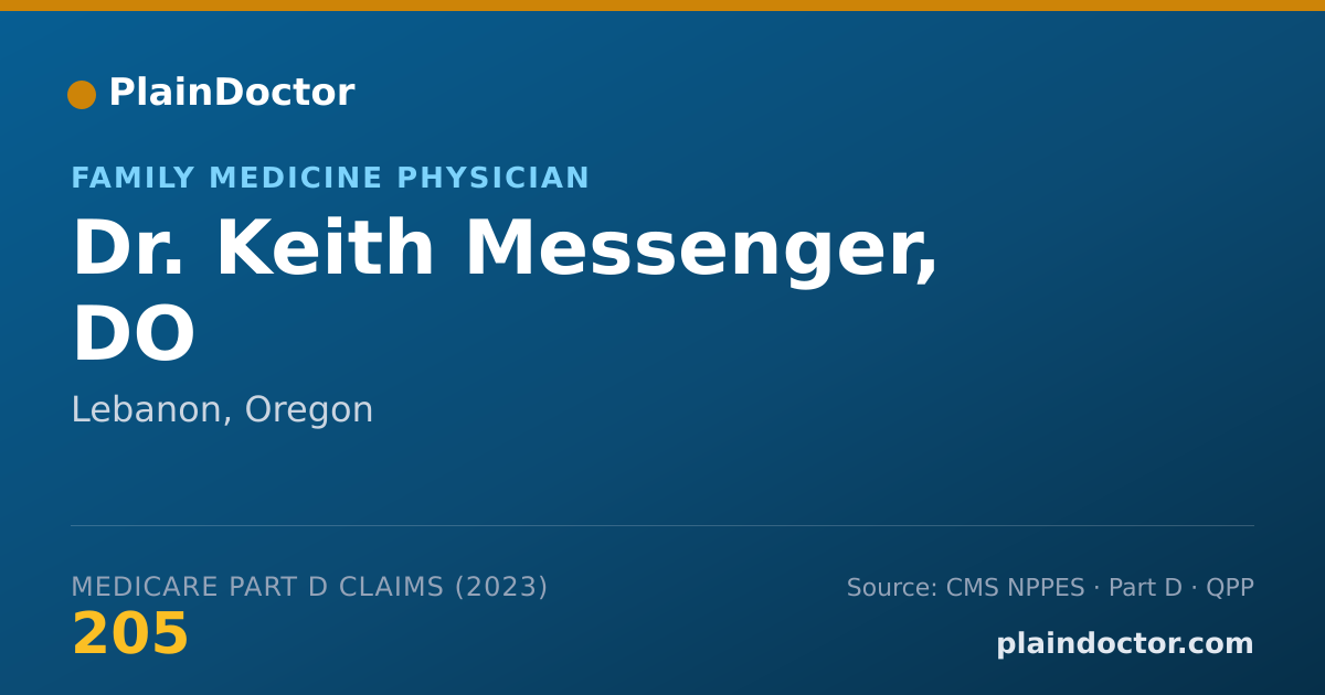 Shareable card for Keith Messenger, DO - Family Medicine Physician, Lebanon, OR