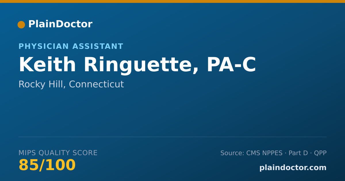 Shareable card for Keith Ringuette, PA-C - Physician Assistant, Rocky Hill, CT