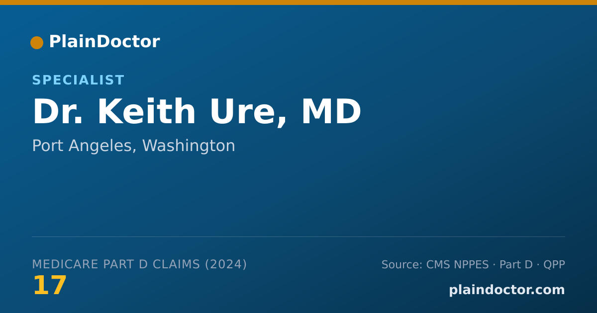 Shareable card for Keith Ure, MD - Specialist, Port Angeles, WA