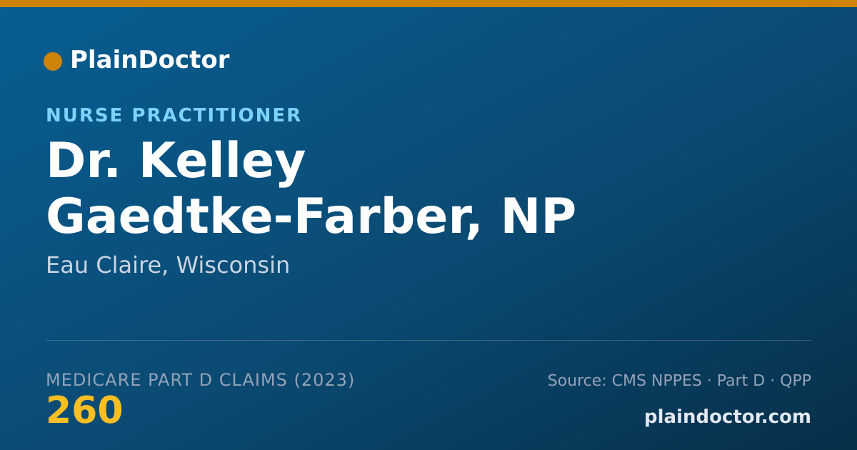 Shareable card for Kelley Gaedtke-Farber, NP - Nurse Practitioner, Eau Claire, WI