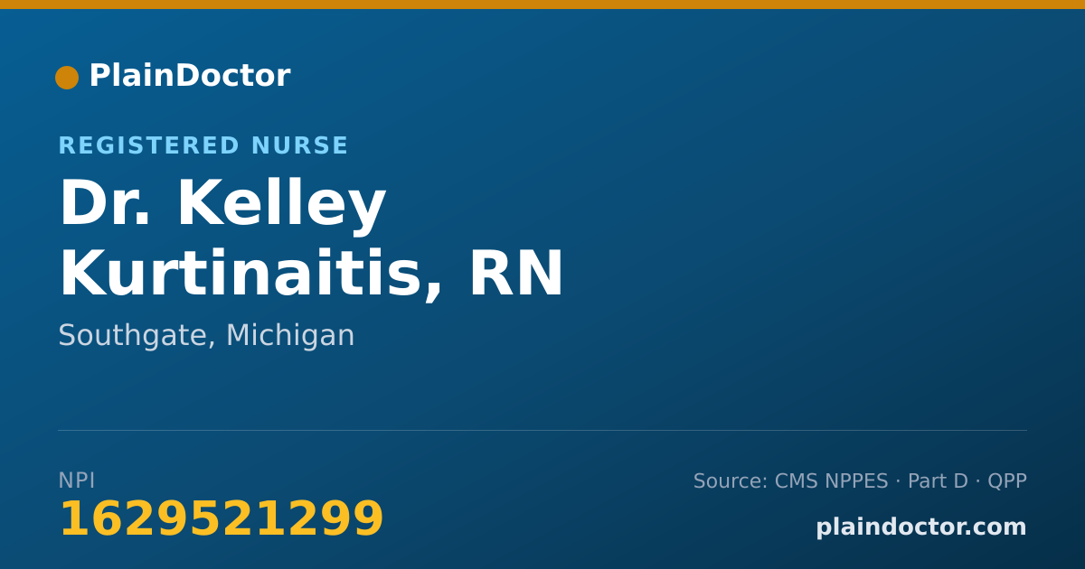 Shareable card for Kelley Kurtinaitis, RN - Registered Nurse, Southgate, MI