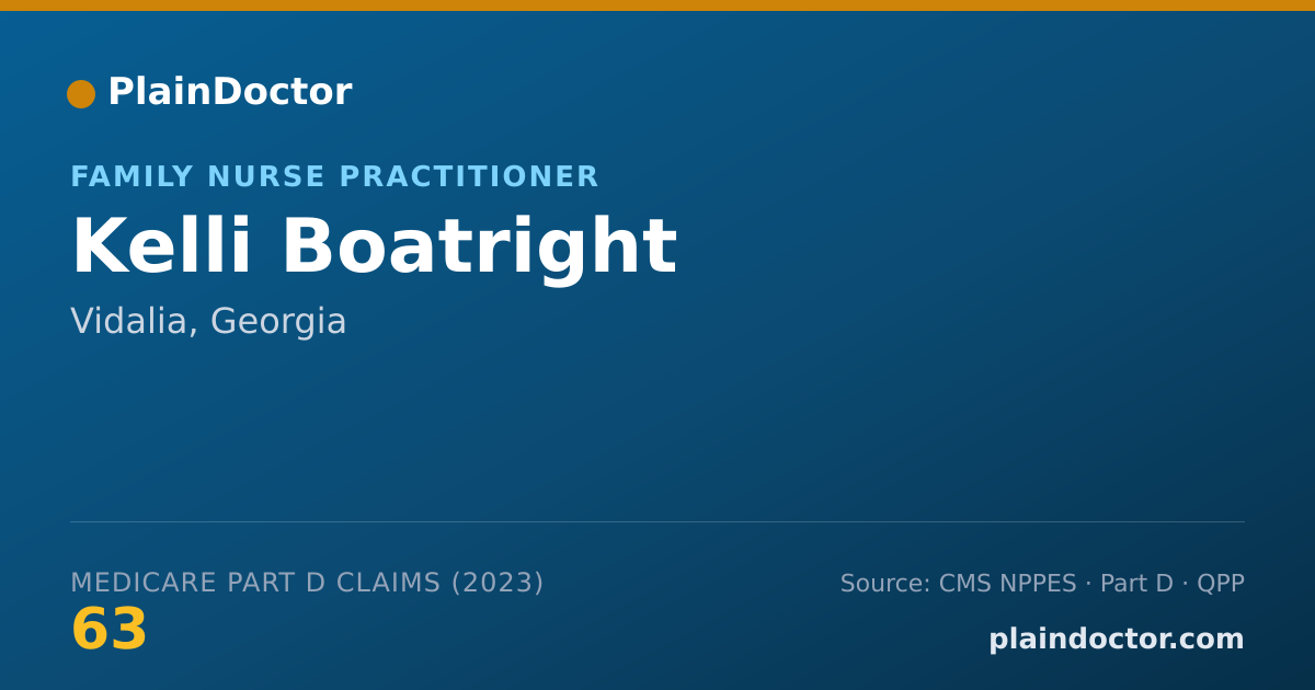 Shareable card for Kelli Boatright - Family Nurse Practitioner, Vidalia, GA