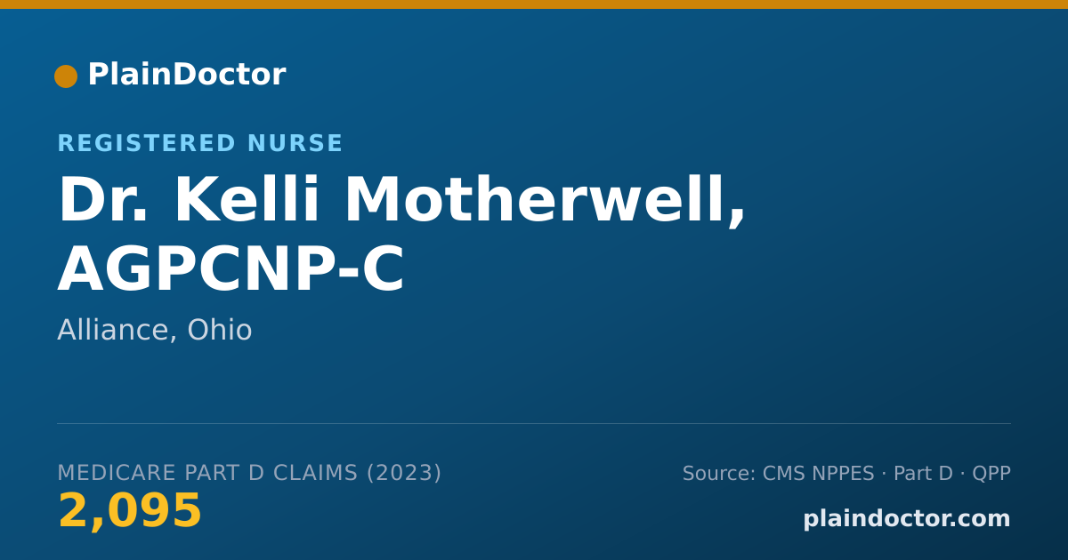 Shareable card for Kelli Motherwell, AGPCNP-C - Registered Nurse, Alliance, OH