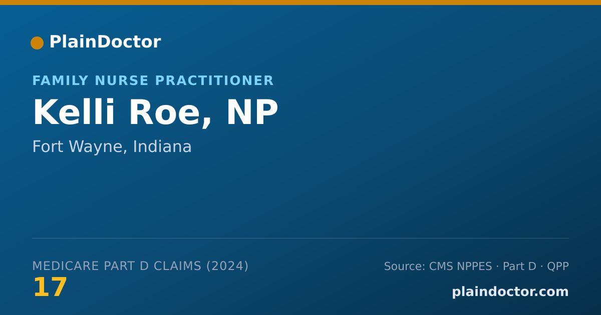 Shareable card for Kelli Roe, NP - Family Nurse Practitioner, Fort Wayne, IN