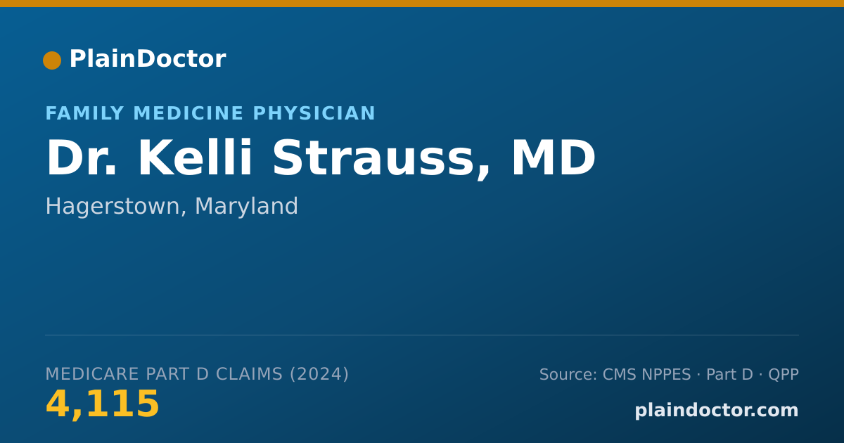 Shareable card for Kelli Strauss, MD - Family Medicine Physician, Hagerstown, MD