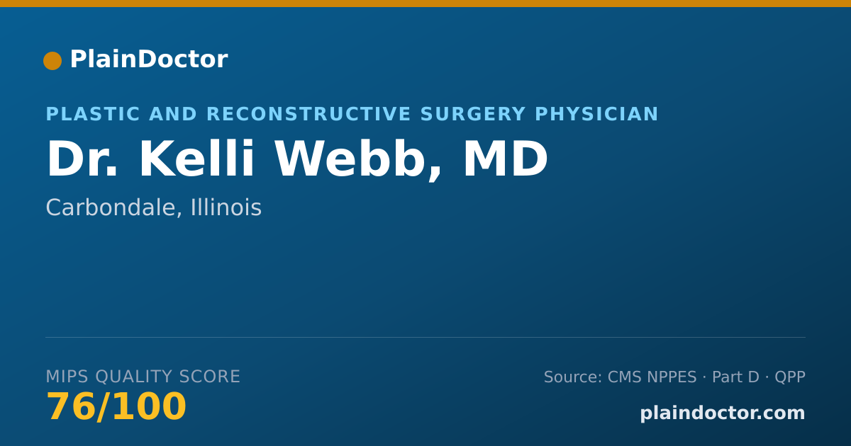 Shareable card for Kelli Webb, MD - Plastic and Reconstructive Surgery Physician, Carbondale, IL