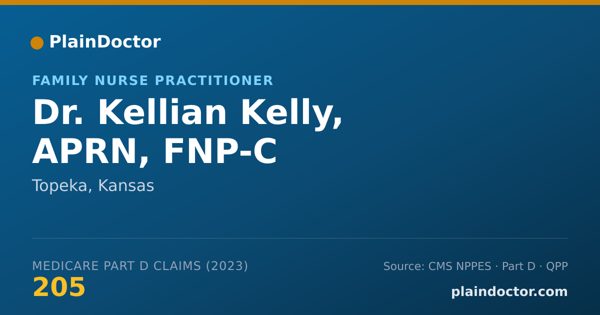 Shareable card for Kellian Kelly, APRN, FNP-C - Family Nurse Practitioner, Topeka, KS