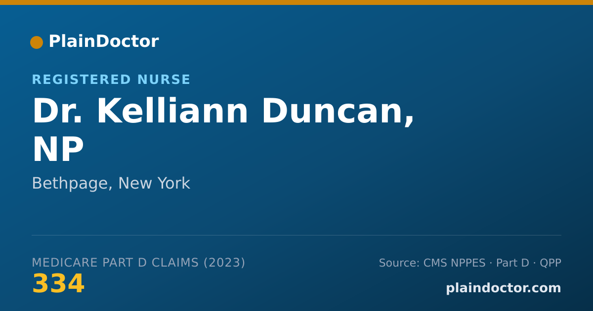 Shareable card for Kelliann Duncan, NP - Registered Nurse, Bethpage, NY