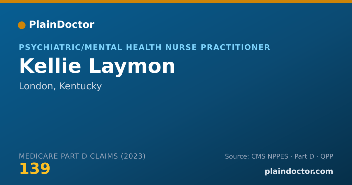 Shareable card for Kellie Laymon - Psychiatric/Mental Health Nurse Practitioner, London, KY