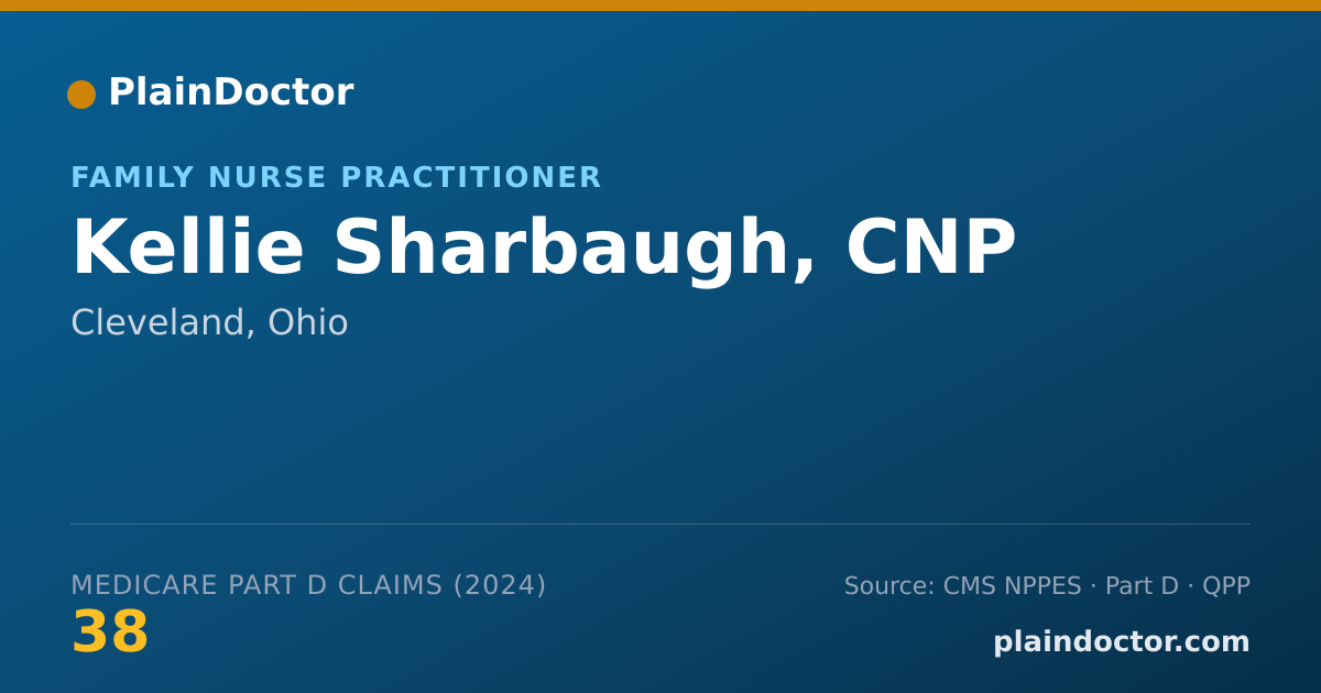 Shareable card for Kellie Sharbaugh, CNP - Registered Nurse, Cleveland, OH