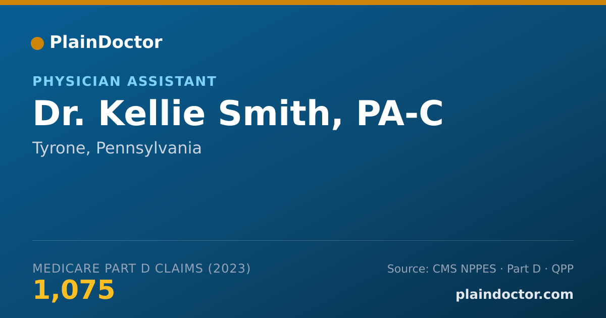 Shareable card for Kellie Smith, PA-C - Physician Assistant, Tyrone, PA