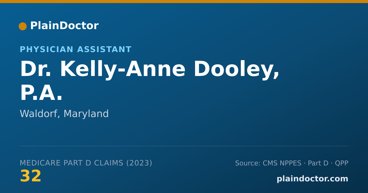 Shareable card for Kelly-Anne Dooley, P.A. - Physician Assistant, Waldorf, MD