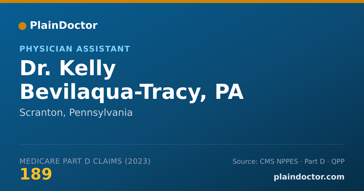 Shareable card for Kelly Bevilaqua-Tracy, PA - Physician Assistant, Scranton, PA
