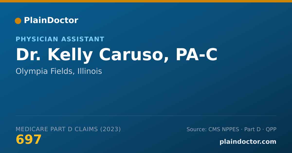 Shareable card for Kelly Caruso, PA-C - Physician Assistant, Olympia Fields, IL