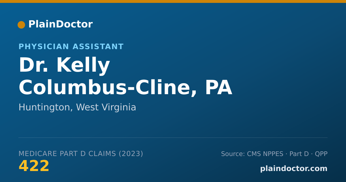 Shareable card for Kelly Columbus-Cline, PA - Physician Assistant, Huntington, WV