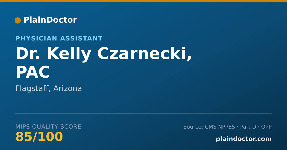 Shareable card for Kelly Czarnecki, PAC - Physician Assistant, Flagstaff, AZ