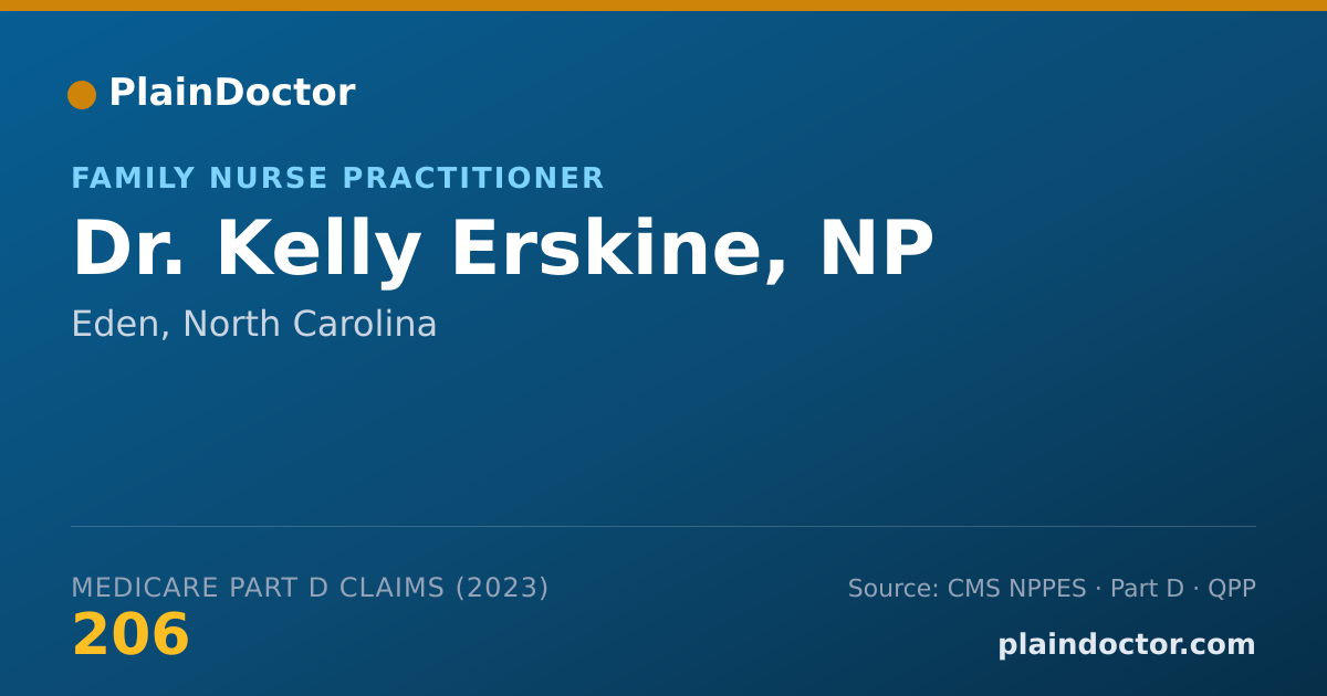 Shareable card for Kelly Erskine, NP - Family Nurse Practitioner, Eden, NC