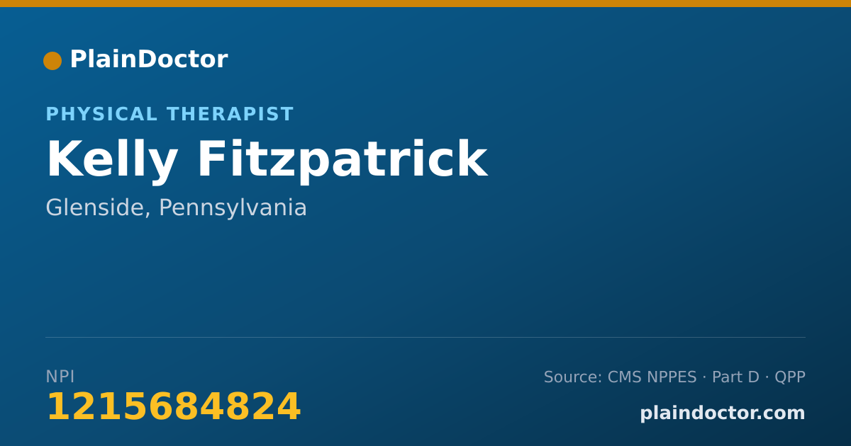 Shareable card for Kelly Fitzpatrick - Physical Therapist, Glenside, PA