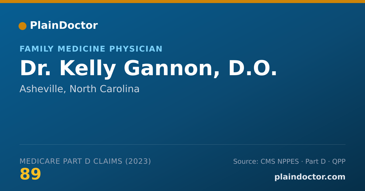 Shareable card for Kelly Gannon, D.O. - Family Medicine Physician, Asheville, NC