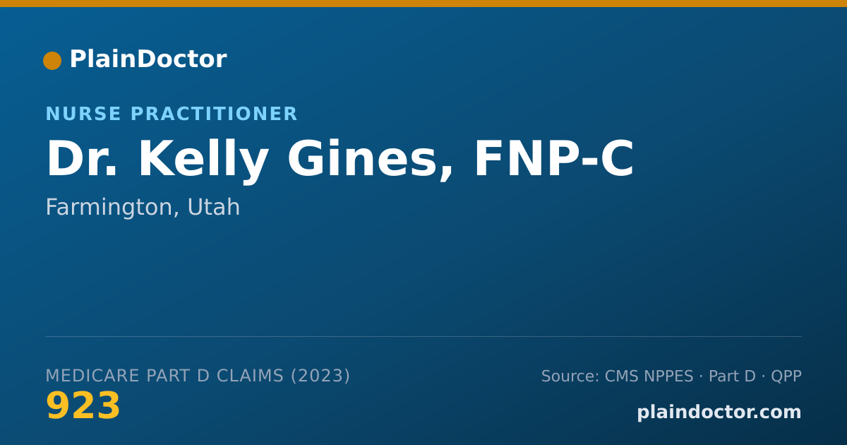 Shareable card for Kelly Gines, FNP-C - Nurse Practitioner, Farmington, UT