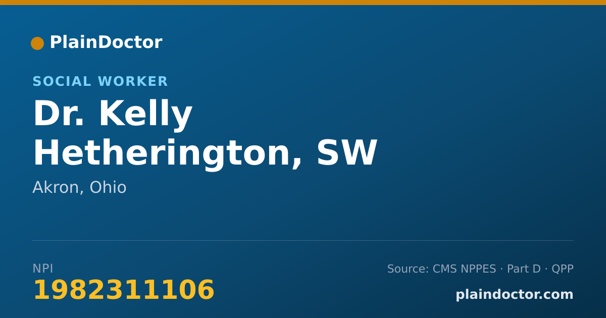 Shareable card for Kelly Hetherington, SW - Social Worker, Akron, OH