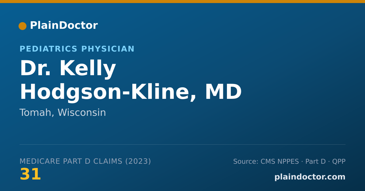Shareable card for Kelly Hodgson-Kline, MD - Pediatrics Physician, Tomah, WI