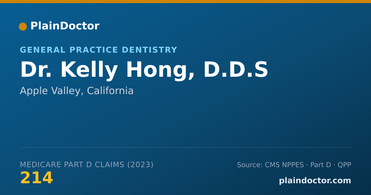 Shareable card for Kelly Hong, D.D.S - General Practice Dentistry, Apple Valley, CA