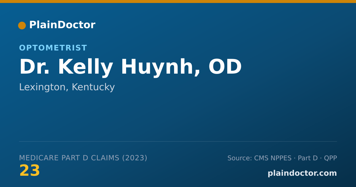 Shareable card for Kelly Huynh, OD - Optometrist, Lexington, KY