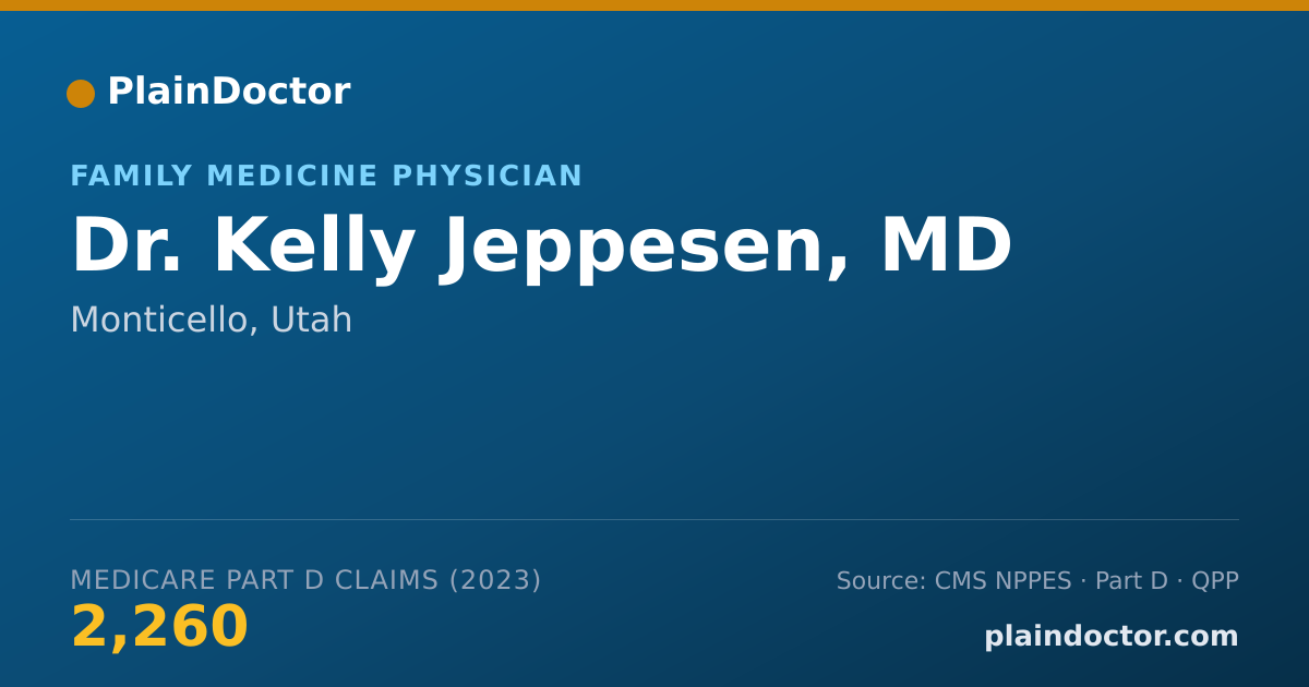 Shareable card for Kelly Jeppesen, MD - Family Medicine Physician, Monticello, UT