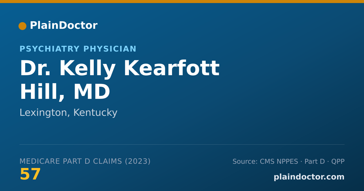 Shareable card for Kelly Kearfott Hill, MD - Psychiatry Physician, Lexington, KY