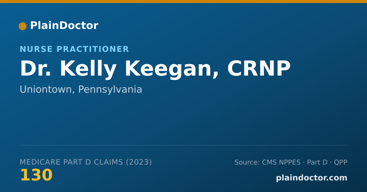 Shareable card for Kelly Keegan, CRNP - Nurse Practitioner, Uniontown, PA