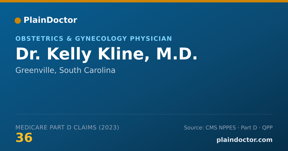 Shareable card for Kelly Kline, M.D. - Obstetrics & Gynecology Physician, Greenville, SC
