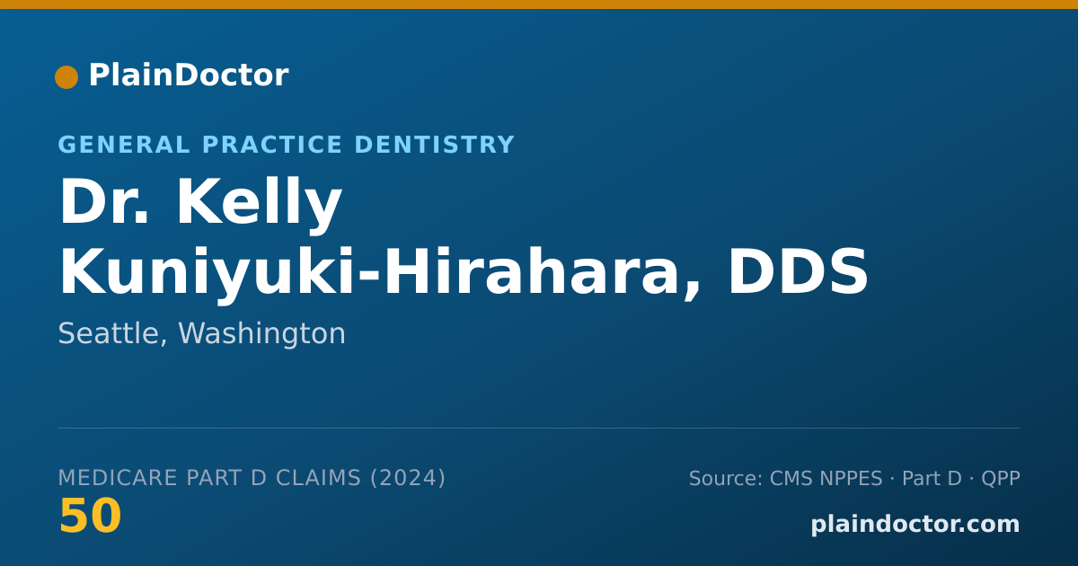 Shareable card for Kelly Kuniyuki-Hirahara, DDS - Dentist, Seattle, WA