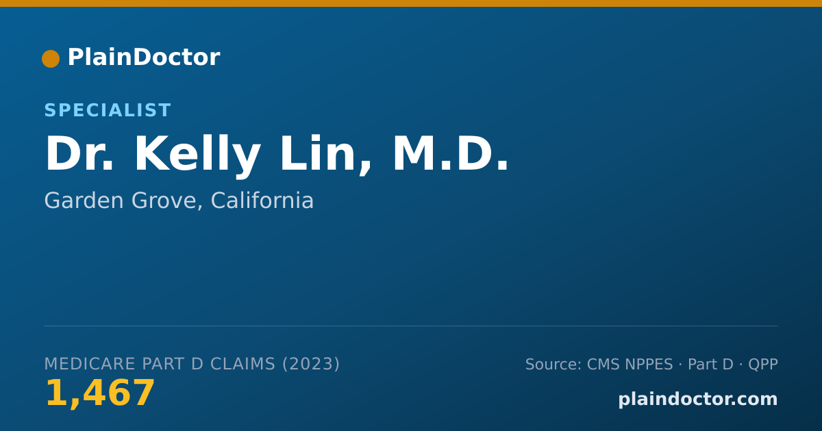 Shareable card for Kelly Lin, M.D. - Specialist, Garden Grove, CA