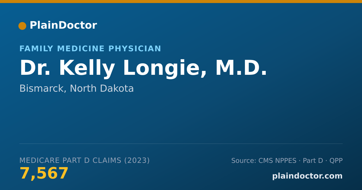 Shareable card for Kelly Longie, M.D. - Family Medicine Physician, Bismarck, ND