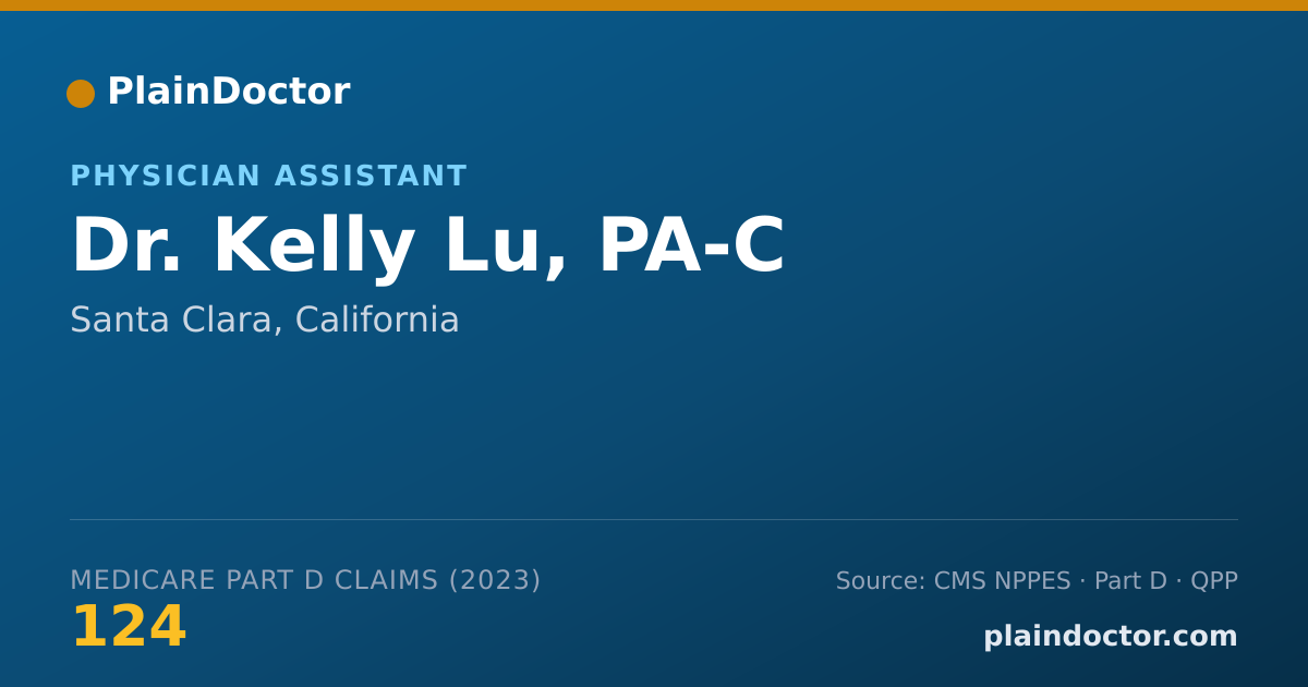 Shareable card for Kelly Lu, PA-C - Physician Assistant, Santa Clara, CA