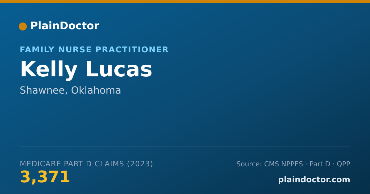 Shareable card for Kelly Lucas - Family Nurse Practitioner, Shawnee, OK