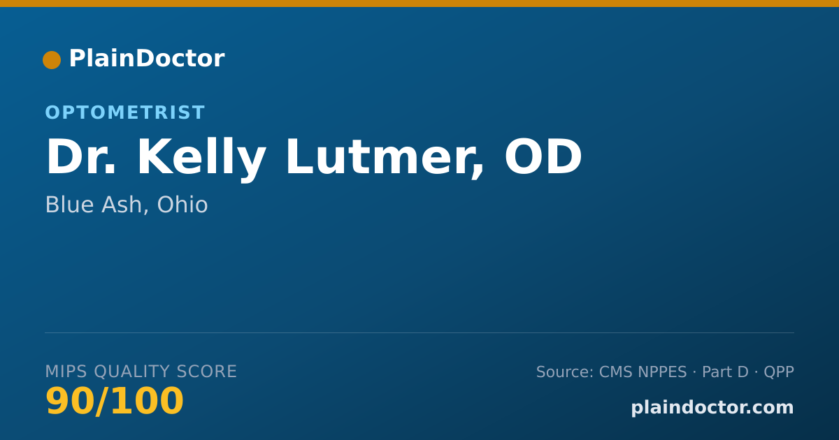 Shareable card for Kelly Lutmer, OD - Optometrist, Blue Ash, OH