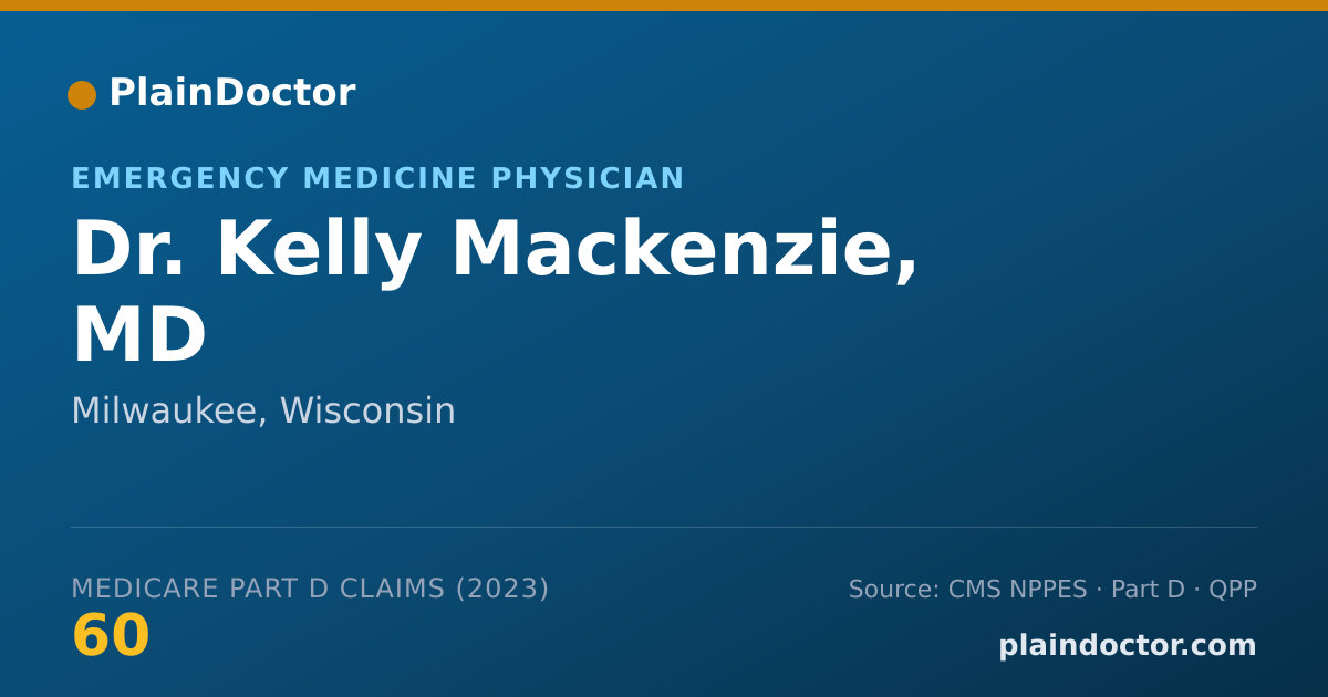 Shareable card for Kelly Mackenzie, MD - Emergency Medicine Physician, Milwaukee, WI