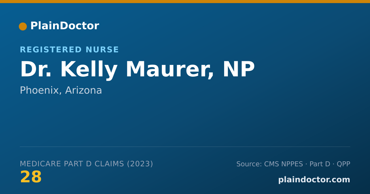 Shareable card for Kelly Maurer, NP - Registered Nurse, Phoenix, AZ