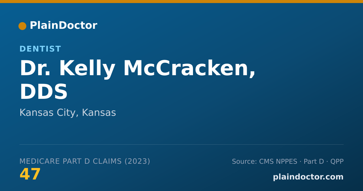 Shareable card for Kelly McCracken, DDS - Dentist, Kansas City, KS