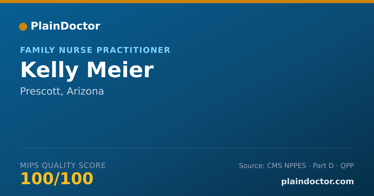 Shareable card for Kelly Meier - Family Nurse Practitioner, Prescott, AZ