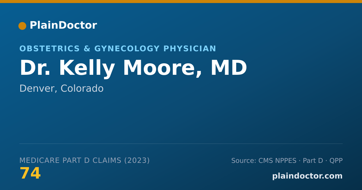 Shareable card for Kelly Moore, MD - Obstetrics & Gynecology Physician, Denver, CO