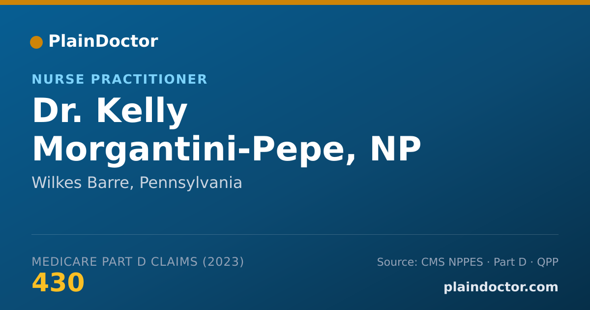 Shareable card for Kelly Morgantini-Pepe, NP - Nurse Practitioner, Wilkes Barre, PA